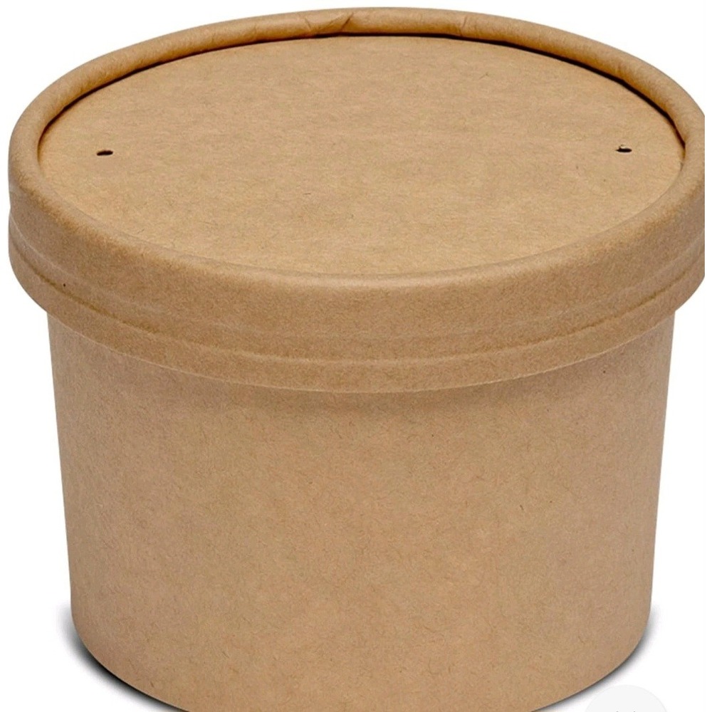 GUSTO 12 oz. - 25 Count Kraft Paper Food Containers New Open Box